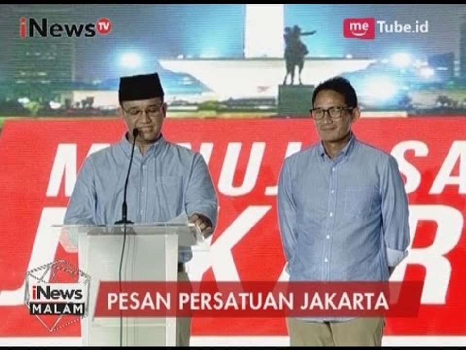 Video Full Anies Baswedan Sampaikan Pidato Dalam Acara Pesan Persatuan Jakarta - iNews Malam 05/05