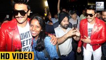 Super Excited Ranveer Singh Meets His Fans Waiting At Airport