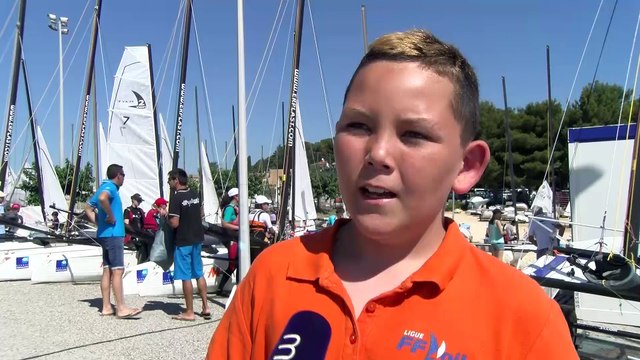 Mattéo, Louison et Bastien, membre du cercle de voile de Martigues