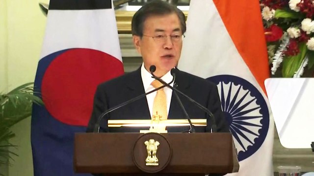문 대통령 2030년 인도와 교역 500억 달러로 확대 / YTN