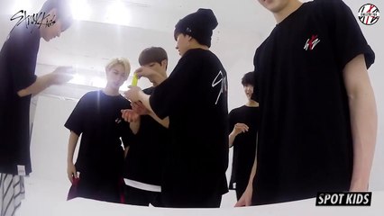 [INDO SUB] SPOT KIDS Black Stray Kids playing with slime (180706)
