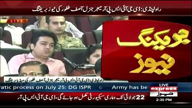 DG ISPR Major General Asif Ghafoor complete Press Conference in Rawalpindi - 10th July 2018