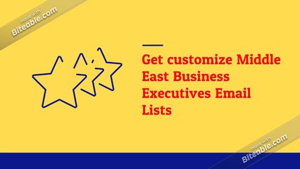 Middle East Business Email List Providers