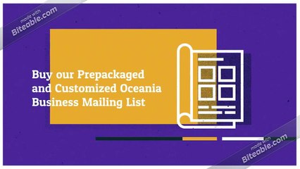 Oceania Business Email List Providers