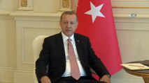 - Cumhurbaşkanı Erdoğan, Azerbaycan Cumhurbaşkanı Aliyev İle Görüştü