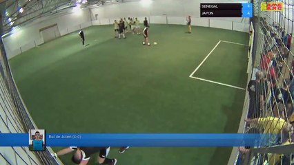 But de Julien (4-4) - SENEGAL Vs JAPON - 09/07/18 23:40 - PHASE FINALE CDM 2018 - Poitiers Game Parc