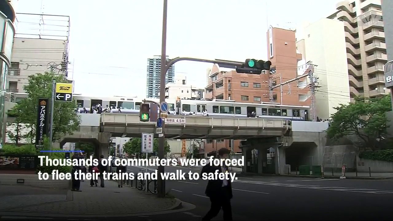 Japan earthquake Strong tremor shakes Osaka  ROCKS Osaka in Japan