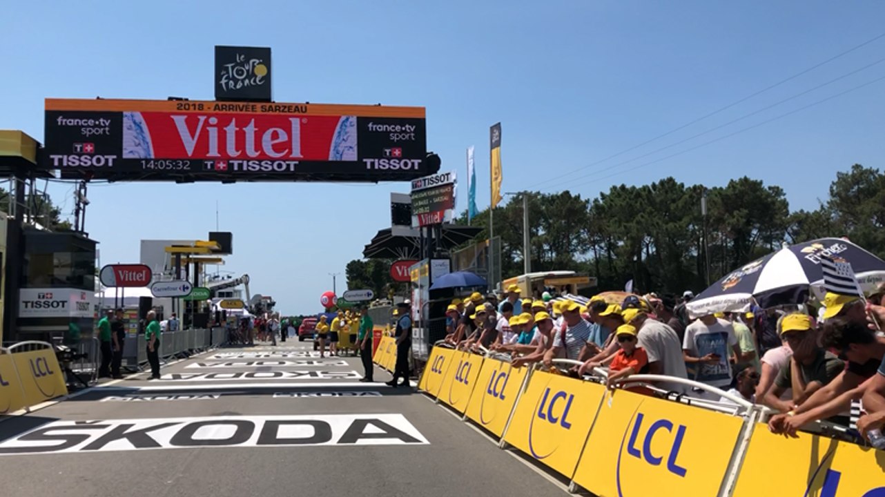 On a franchi la ligne d’arrivée... avant les coureurs 