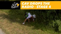 Cav fait tomber sa radio / drops the radio - Étape 4 / Stage 4 - Tour de France 2018