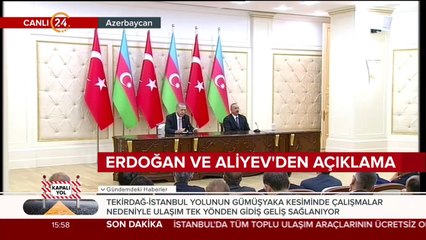 Erdoğan ve Aliyev'den açıklama