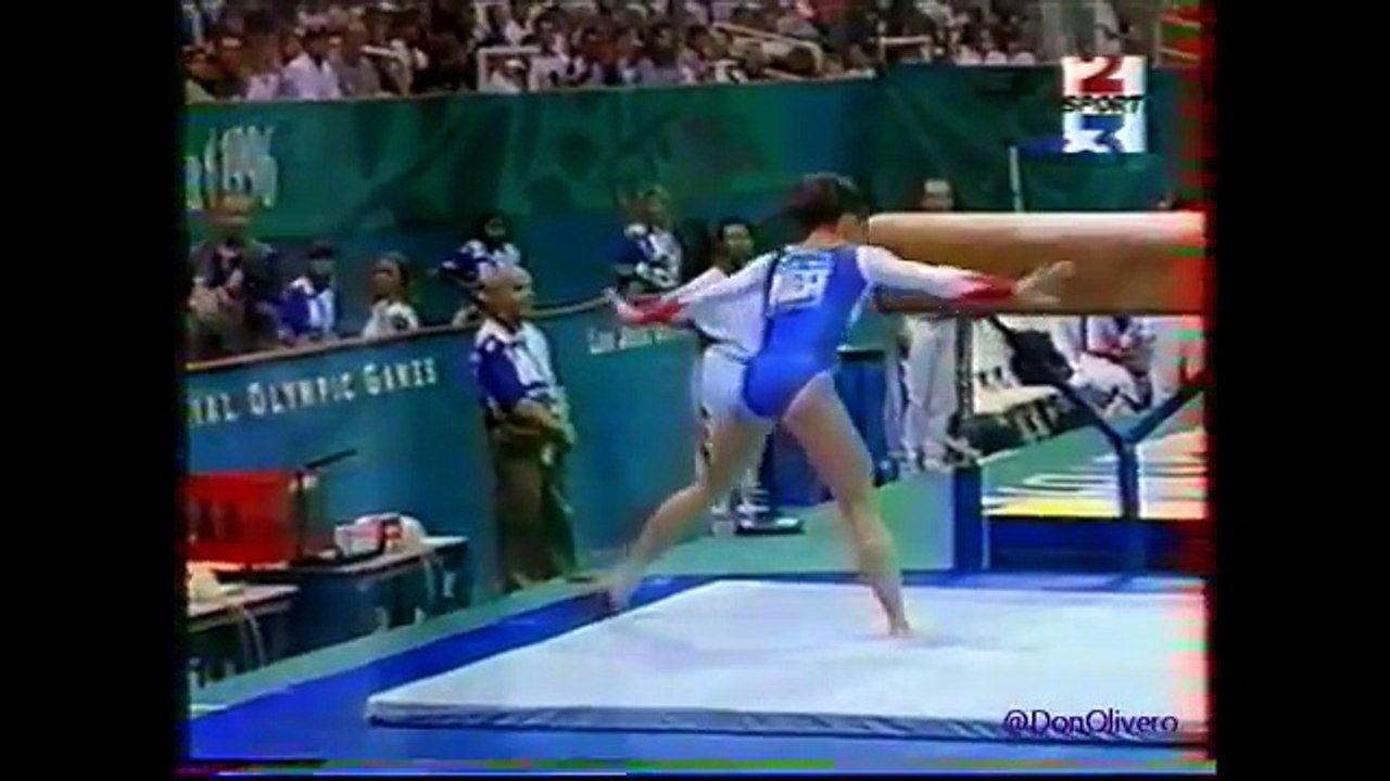 Ludivine FURNON (FRA) vault - 1996 Atlanta Olympics Team Optionals