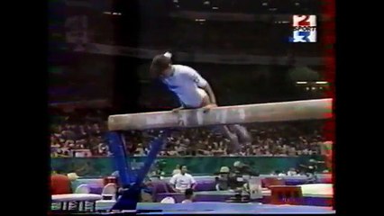 Vasiliki TSAVDARIDOU (GRE) beam - 1996 Atlanta Olympics Team Optionals