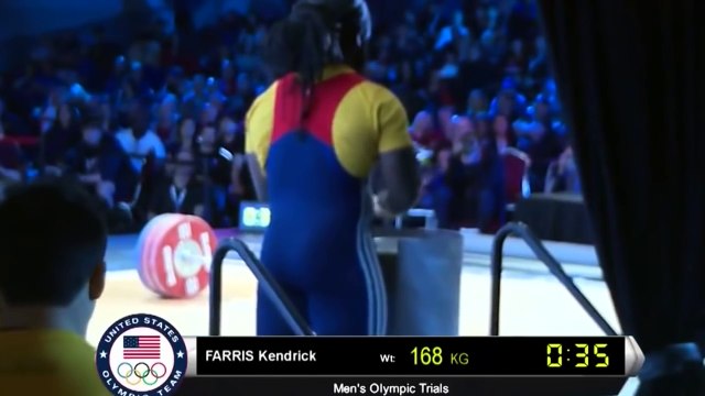 Vegan Olympic weightlifter Kendrick Farris American Lifting Record 209kg