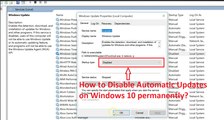 How to Disable Automatic Updates on Windows 10 Permanently?