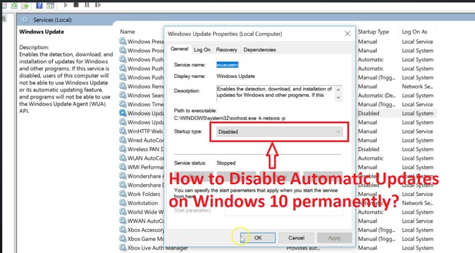 How to Disable Automatic Updates on Windows 10 Permanently?