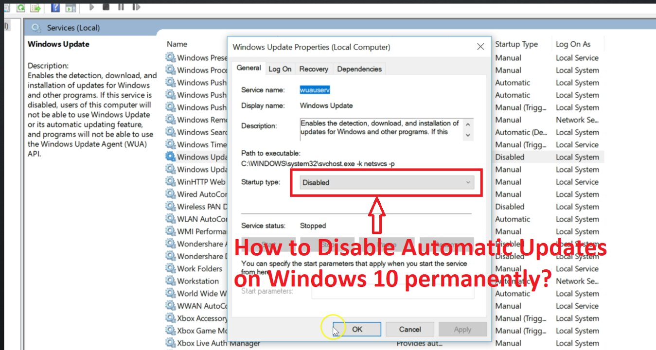 How to Disable Automatic Updates on Windows 10 Permanently?