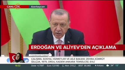 Erdoğan ve Aliyev'den açıklama