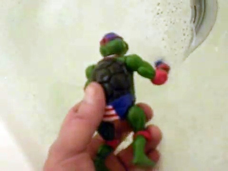 "TURTLE GAMES" TEENAGE MUTANT NINJA TURTLES :: SUPER-SWIMMIN' RAPH  /  ..super swim (( 1992 ))