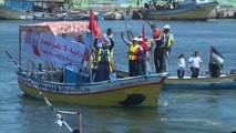 سفينة الحرية تبحر من غزة باتجاه قبرص لكسر الحصار