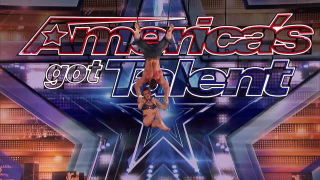 Duo Transcend Performs Dangerous Trapeze Act - America's Got Talent 2018