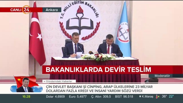 Bakanlıklarda devir teslim