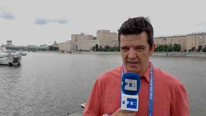 Informe a cámara: San Petersburgo acoge hoy la primera semifinal de la Copa del Mundo.