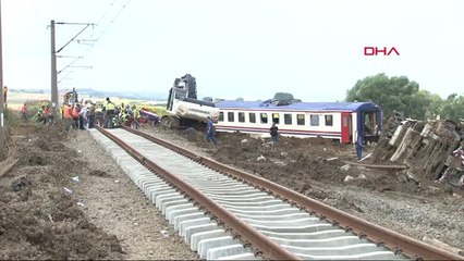 Tekirdağ Kazasının Yaşandığı Alanda Vagonların Kaldırılması İçin Çalışmalar Sürüyor - Ek 2