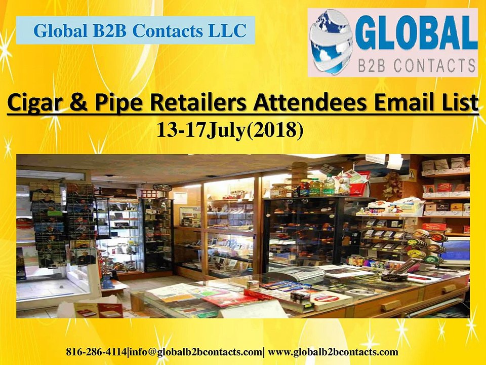 Cigar & Pipe Retailers Attendees Email List