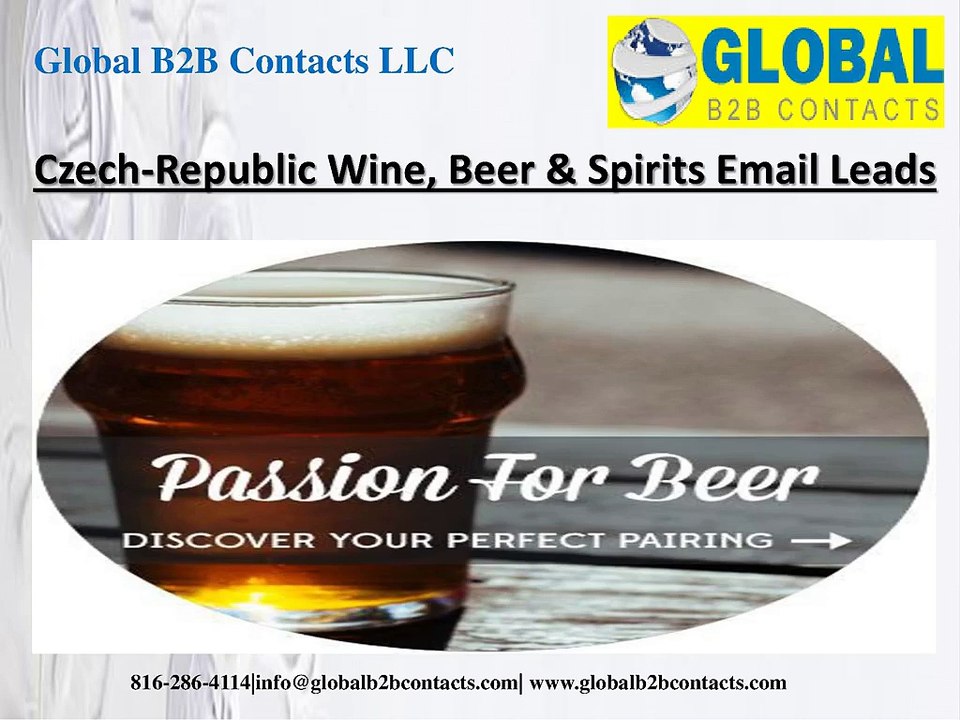 Czech-Republic Wine, Beer & Spirits Email Leads