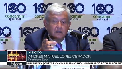 AMLO Presents Economic Plan to the Confederation of Industrial Chambers