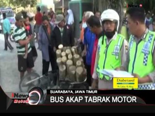 Kelebihan Muatan, Pengendara Motor Tertabrak Bus Akap, Ngawi - iNews Malam 28/06