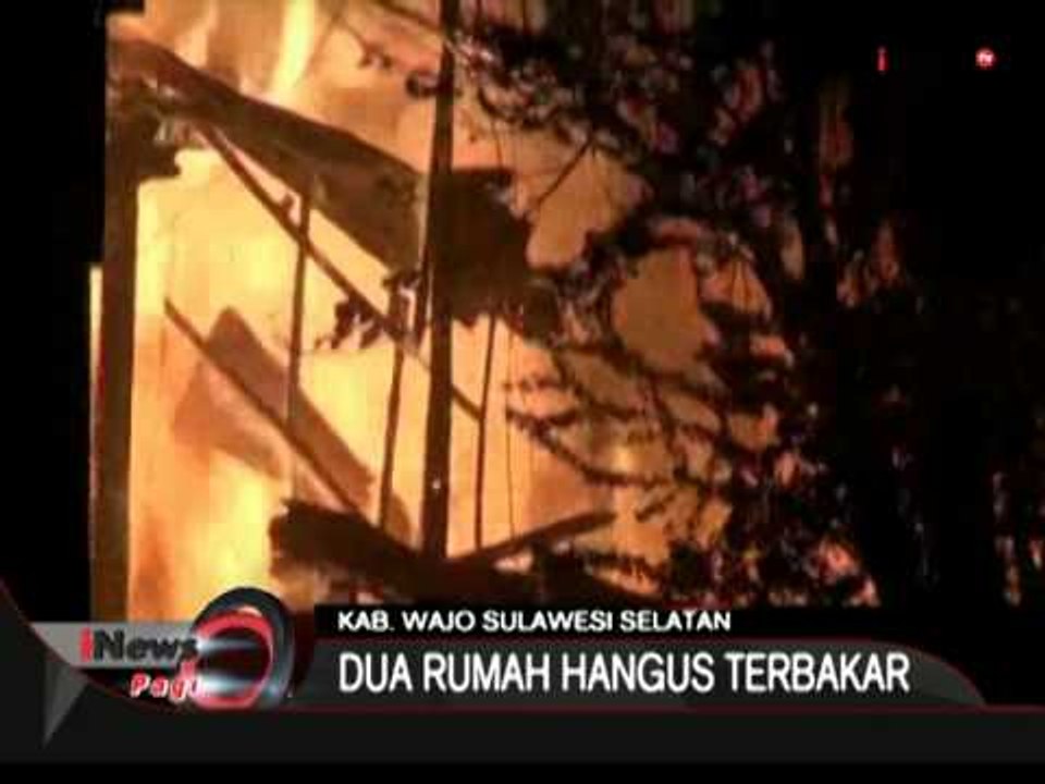 Lupa matikan Kompor, 2 Rumah Hangus Terbakar, Wajo Sulawesi Selatan - iNews Pagi 03/07