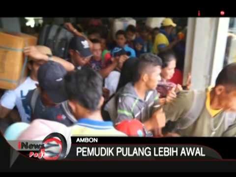 Arus Mudik Di Pelabuhan Ambon Dipadati Penumpang Tujuan Papua - iNews Pagi 0607