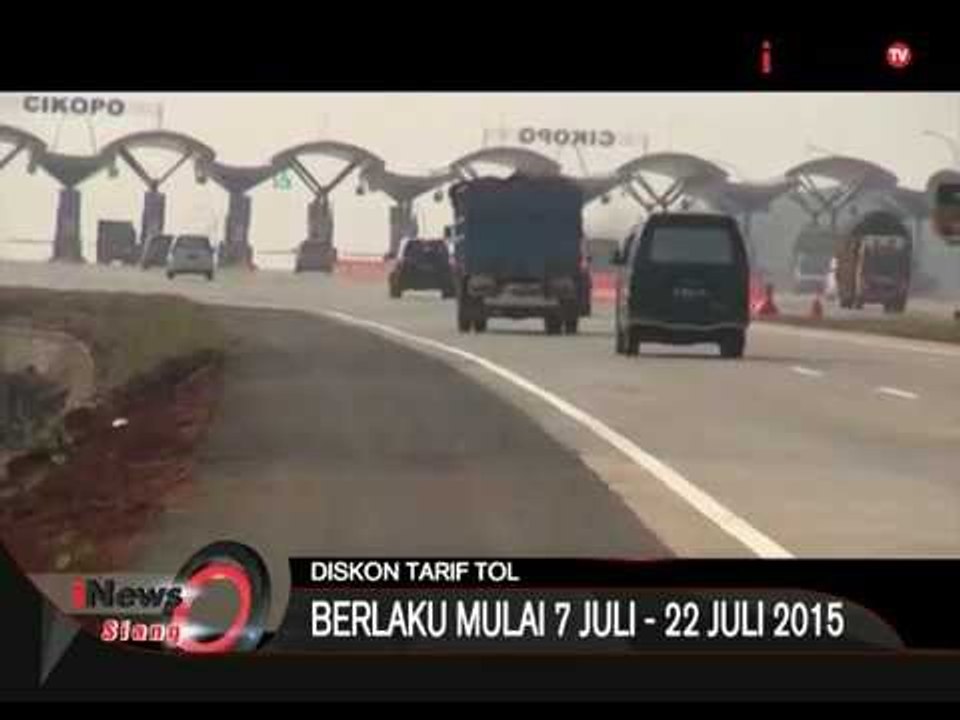 Jelang Lebaran, Tarif Tol Diskon 25% Hingga 35% - iNews Siang 07/07