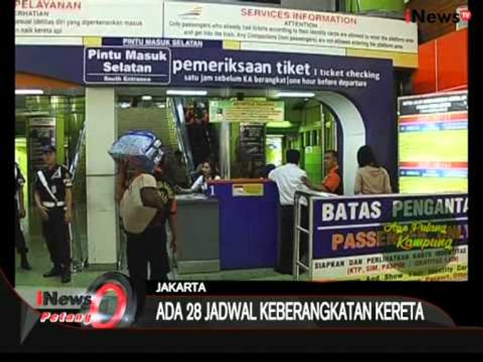 Ayo Pulang Kampung, Arus Mudik Stasiun Gambir - iNews Petang 10/08