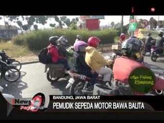 Nekat!!! Pemudik Sepeda Motor Bawa Balita - iNews Pagi 14/07