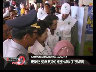 Menteri Kesehatan Nila Moeloek Lakukan Sidak Posko Kesehatan Mudik Di Terminal - iNews Pagi 16/07