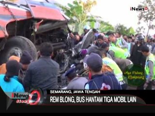 Tabrakan Beruntun,  5 Orang Tewas Akibat Rem Bis Rema Abadi Blong - iNews Siang 16/07