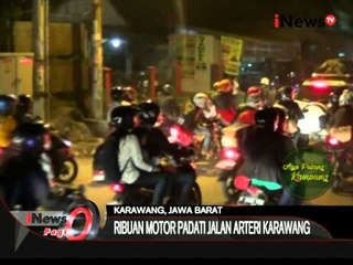 Arus Balik Lebaran 2015: Ribuan Motor Padati Jalan Arteri Karawang - iNews Pagi 22/07