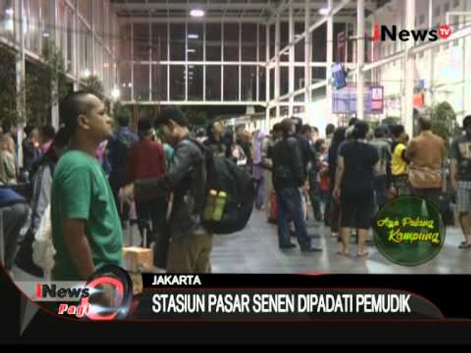 Stasiun Pasar Senen Masih Di Padati Pemudik - iNews Pagi 23/07