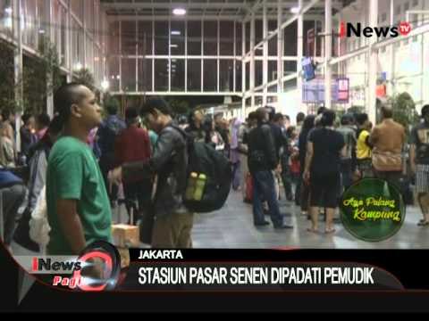Stasiun Pasar Senen Masih Di Padati Pemudik - iNews Pagi 23/07
