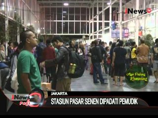Stasiun Pasar Senen Masih Di Padati Pemudik - iNews Pagi 23/07