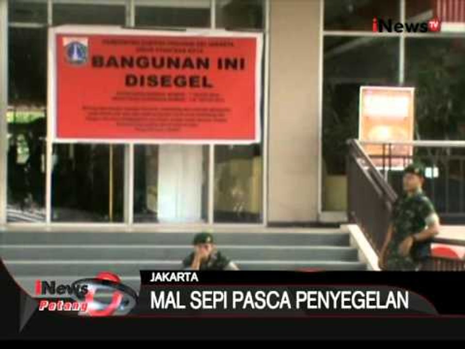 Mal Tebet Green Sepi Pasca Penyegelan - iNews Petang 24/07