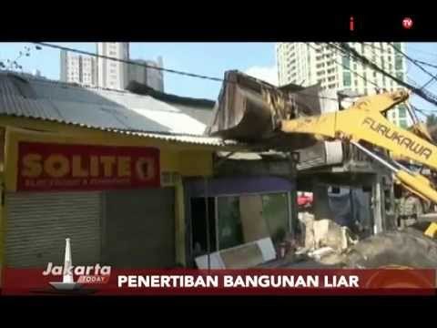 Penertiban Bangunan Liar, Ratusan Bangunan Di Bongkar Paksa Petugas- Jakarta Today 28/07