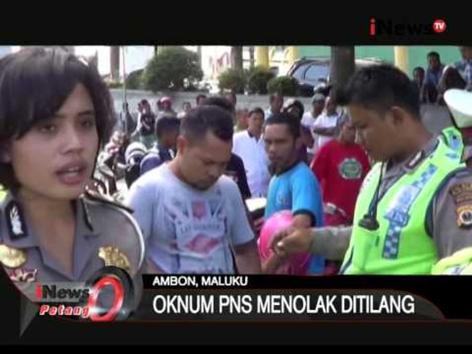 Oknum PNS Menolak Untuk Ditilang Kelengkapan Kendaraan - iNews Petang 03/08