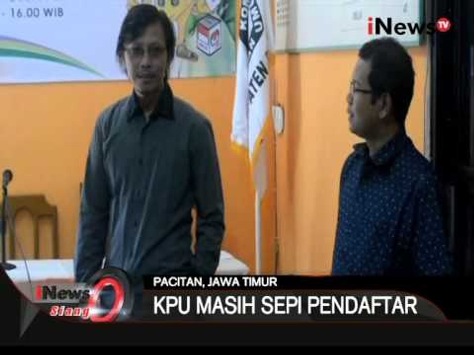 Pilkada Serentak, Pacitan Hanya Miliki Satu Pasang Calon Pimpinan Daerah - iNews Siang 03/08