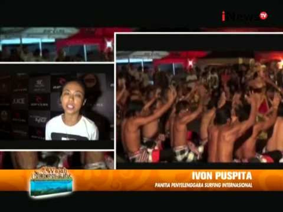 Tari Kecak Dan Wayang Cemblong Awali Pembukaan Festival Selancar Di Bali - Wajah Indonesia 04/08