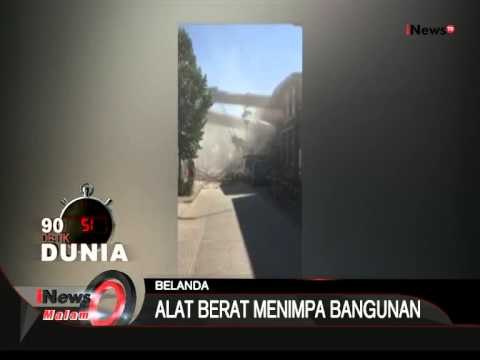 Alat Berat Menimpa Bangunan Di Belanda - iNews Malam 04/08