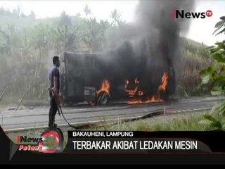 Bus Terbakar, Diduga Akibat Mesin Bus Meledak - iNews Petang 11/08