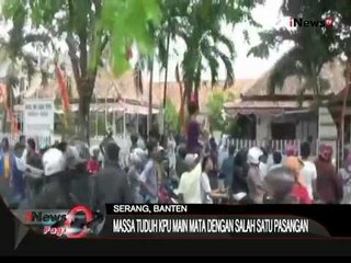 Pendemo Menuntut Ketua KPUD Serang Mundur - iNews Pagi 12/08